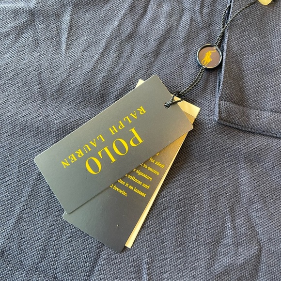 RALPH LAUREN TRIPLE PONY LONG SLEEVE COLLAR POLO SHIRT! NWT! XXL - Picture 5 of 6